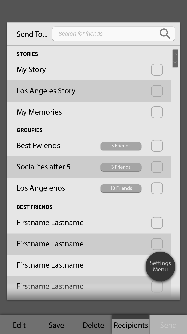 Selecting Recipients