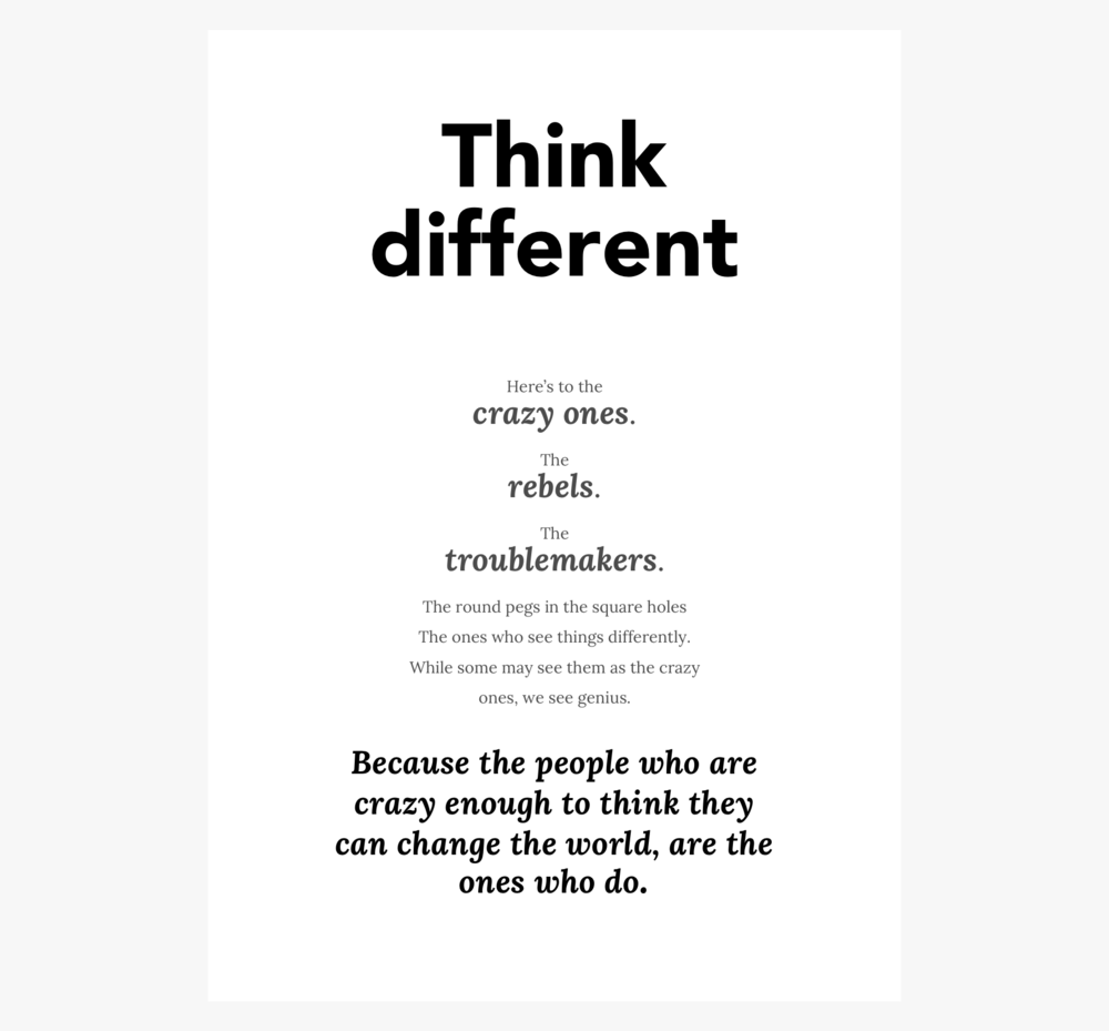 Think Different — Suganth
