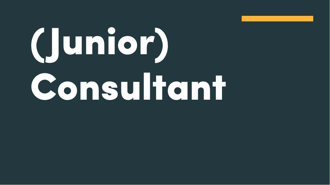 Junior Consultant