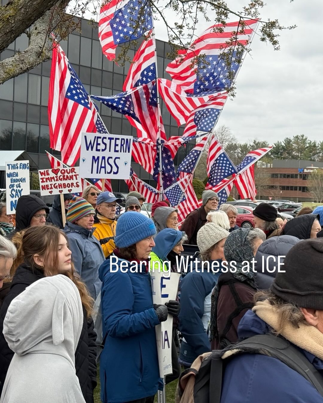 In front of the ICE Field Office at 1000 District Ave in Burlington on Wednesdays from 11 -1 pm. Week 53
@bearingwitnessatice