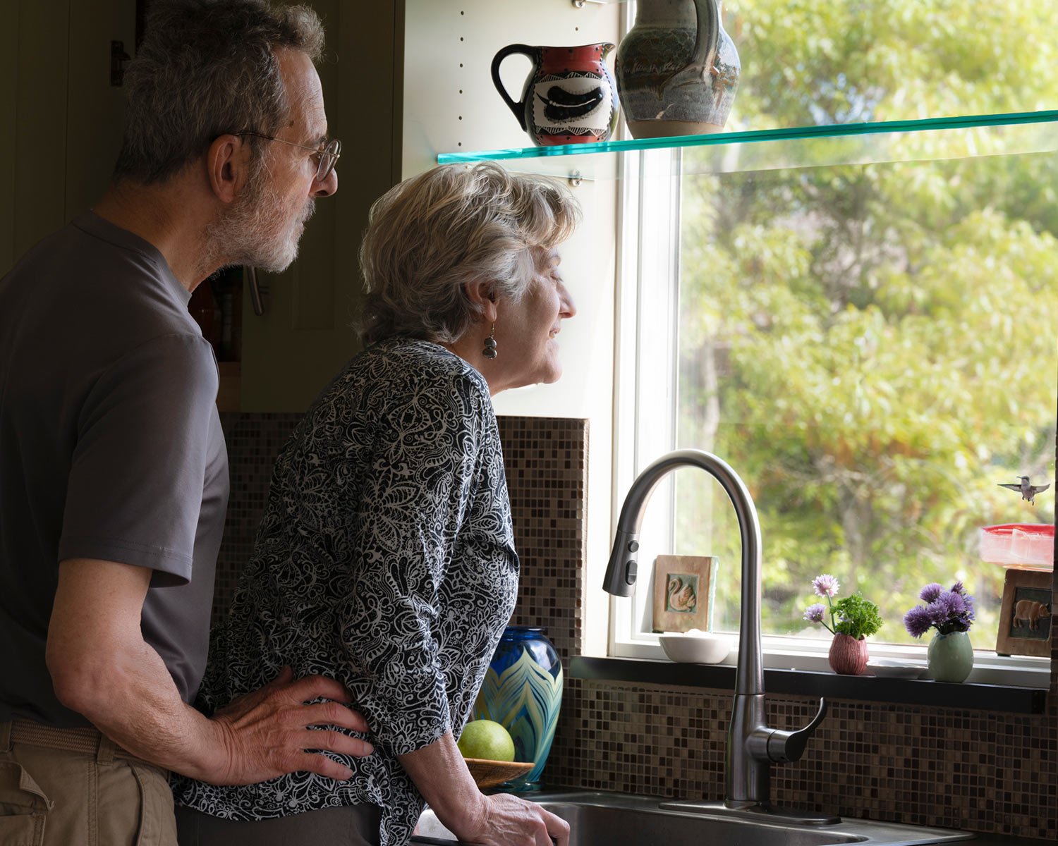 Janis Hersh and her husband.