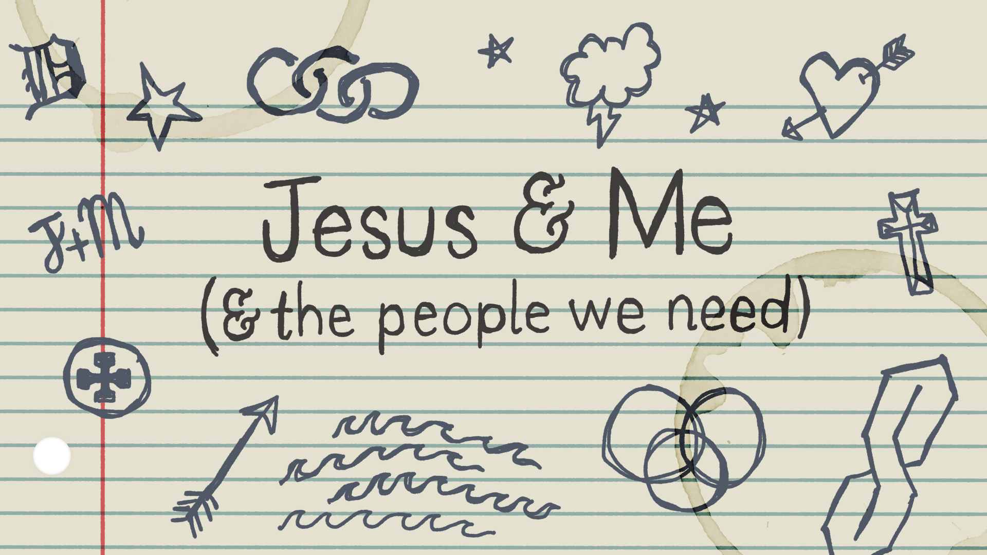 Jesus &amp; Me (and the people we need)
