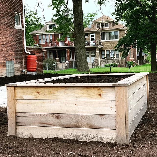 Isn&rsquo;t she lovely? We set this monument today. The donation of this beautiful bed was the signal to ready, set, go on the entire project.

#detroitcourage 
#communitygardendetroit
#urbanfarming