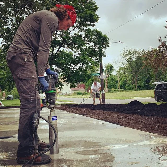 This. Is. Getting. Serious. 
Drilling + welding this week?
Yes, that is 63 feet of steel, for a 63 foot community table! 
We are on fire about this momentum! 
Will you dine with the marginalized?

#thereconciliationtable
#detroitcourage
#urbancommuni