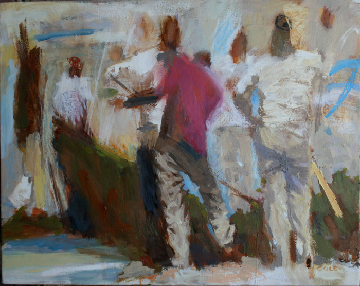 Red Shirt,oil,24"x30"