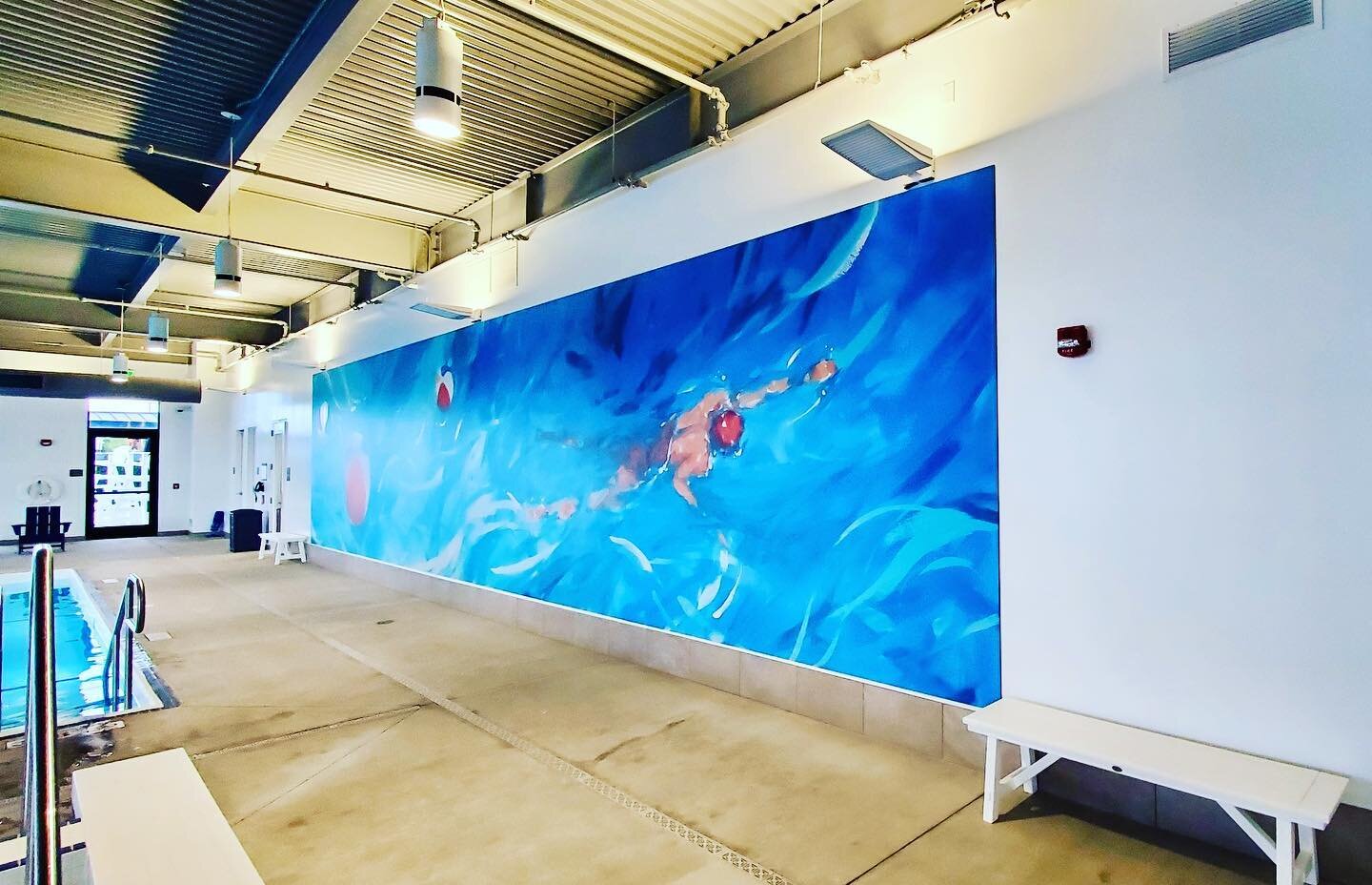 Installed 9&rsquo;6x46&rsquo; swimmer on aluminum at #activewellness #reedscrossinghillsboro