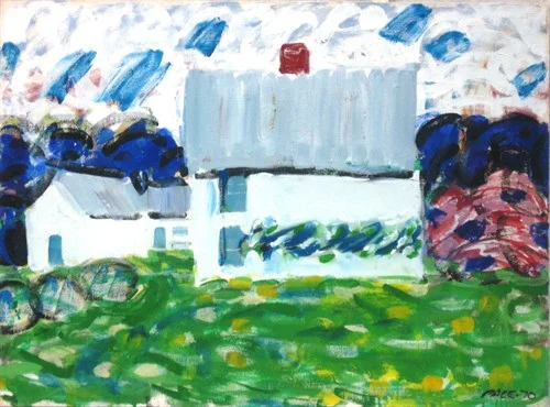 Lack's House (72-2), 1970Oil on Canvas   22 x 30 x 1 in.