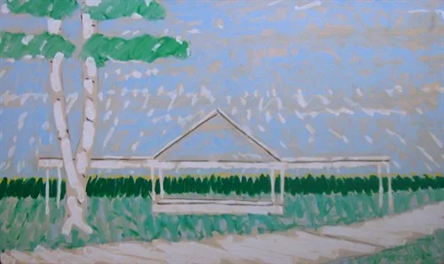 Iowa Park (72-8), 1972oil on canvas    50 1/2 x 85 1/2 x 1 1/2 in.