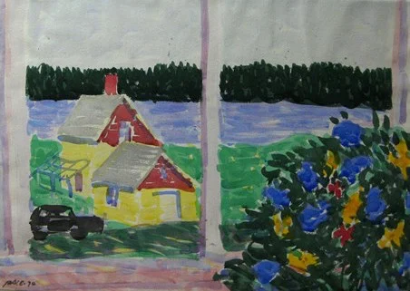 Robbin's House, Through Window, 1974Watercolor on Paper      22 1/4 x 30 in.