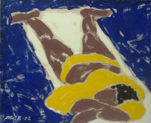 Bikini Figure with Yellow (72-4B), 1972Oil on Canvas   36 x 44 x 1 in.