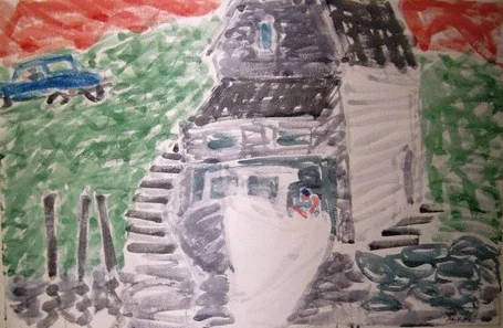 Greenhead's safe harbor, 1984Watercolor on Paper    27 1/4 x 40 1/2 in.