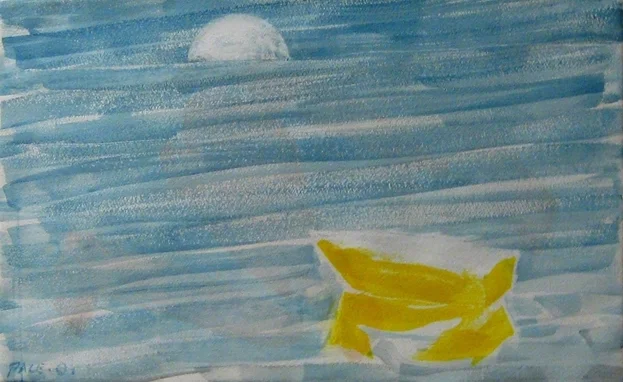 Yellow Boat, 2001Watercolor on Paper   17 1/2 x 27 3/4 in.
