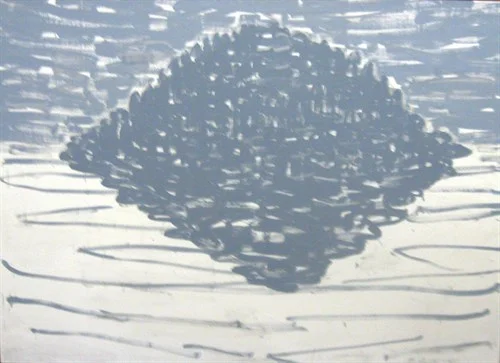 Island in Fog (91-10), 1991Oil on Canvas    60 1/2 x 84 1/2 x 1 1/2 in.