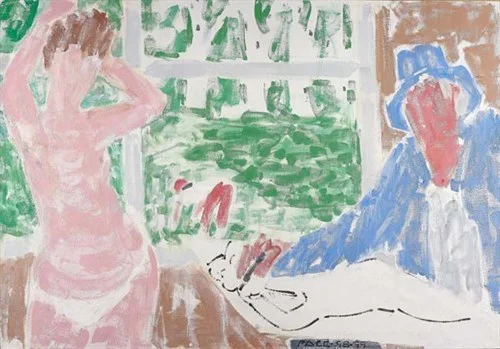 Model, Gardener, Artist, (98/9-4), 1998Oil on Canvas    42 x 60 in.