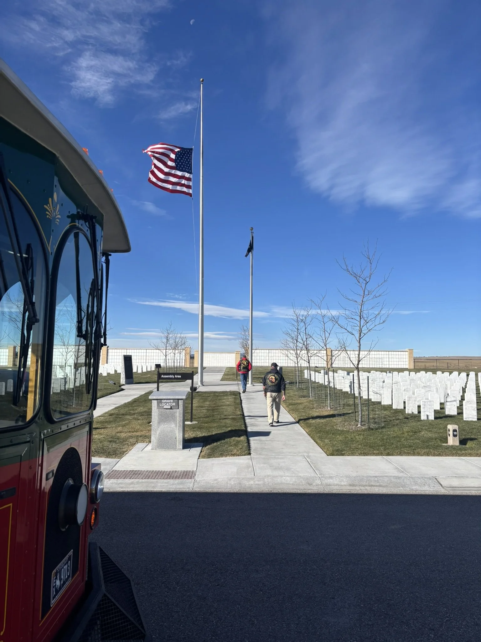 Laramie County Democrats at the Cheyenne National Cemetary for Veterans Day