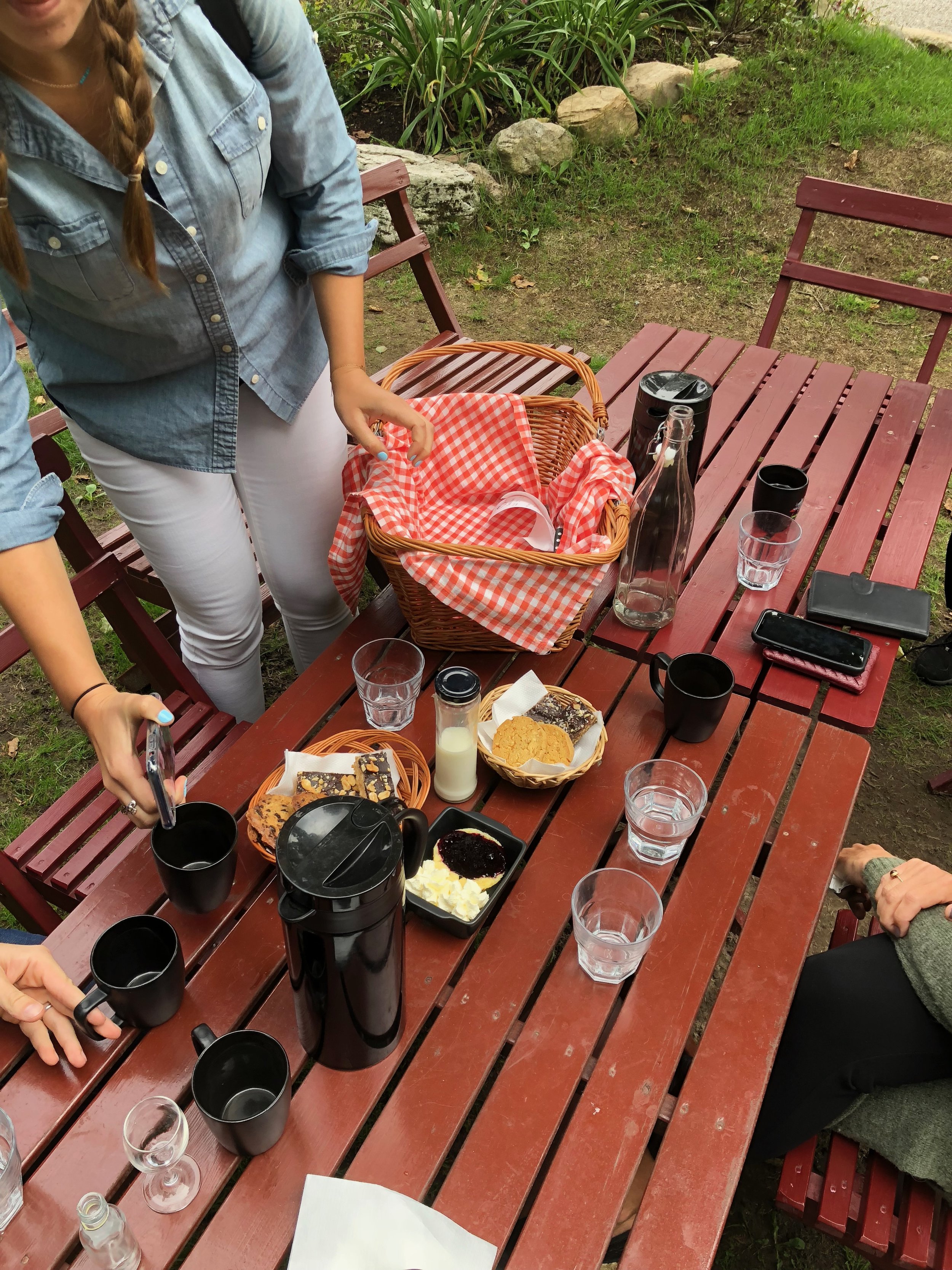 Time for fika, which arrives in a picnic basket!