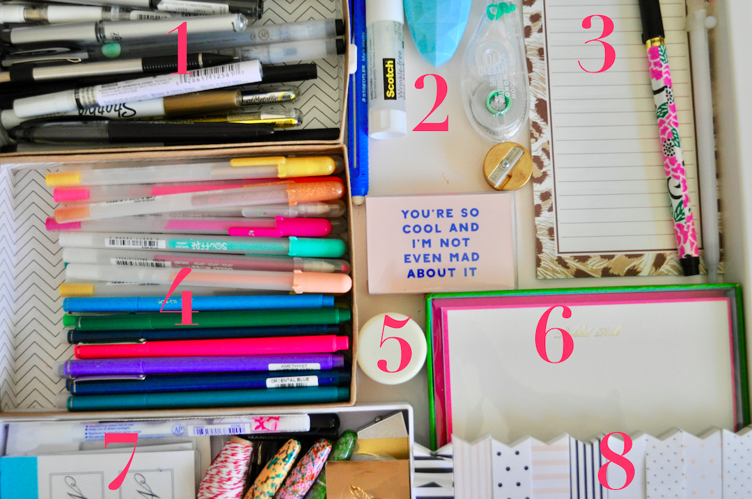 Desk Drawer Essentials | @beesandbubbles