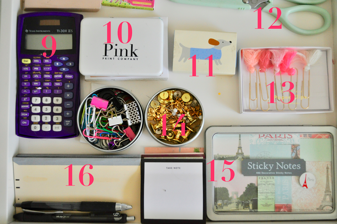 Desk Drawer Essentials | @beesandbubbles