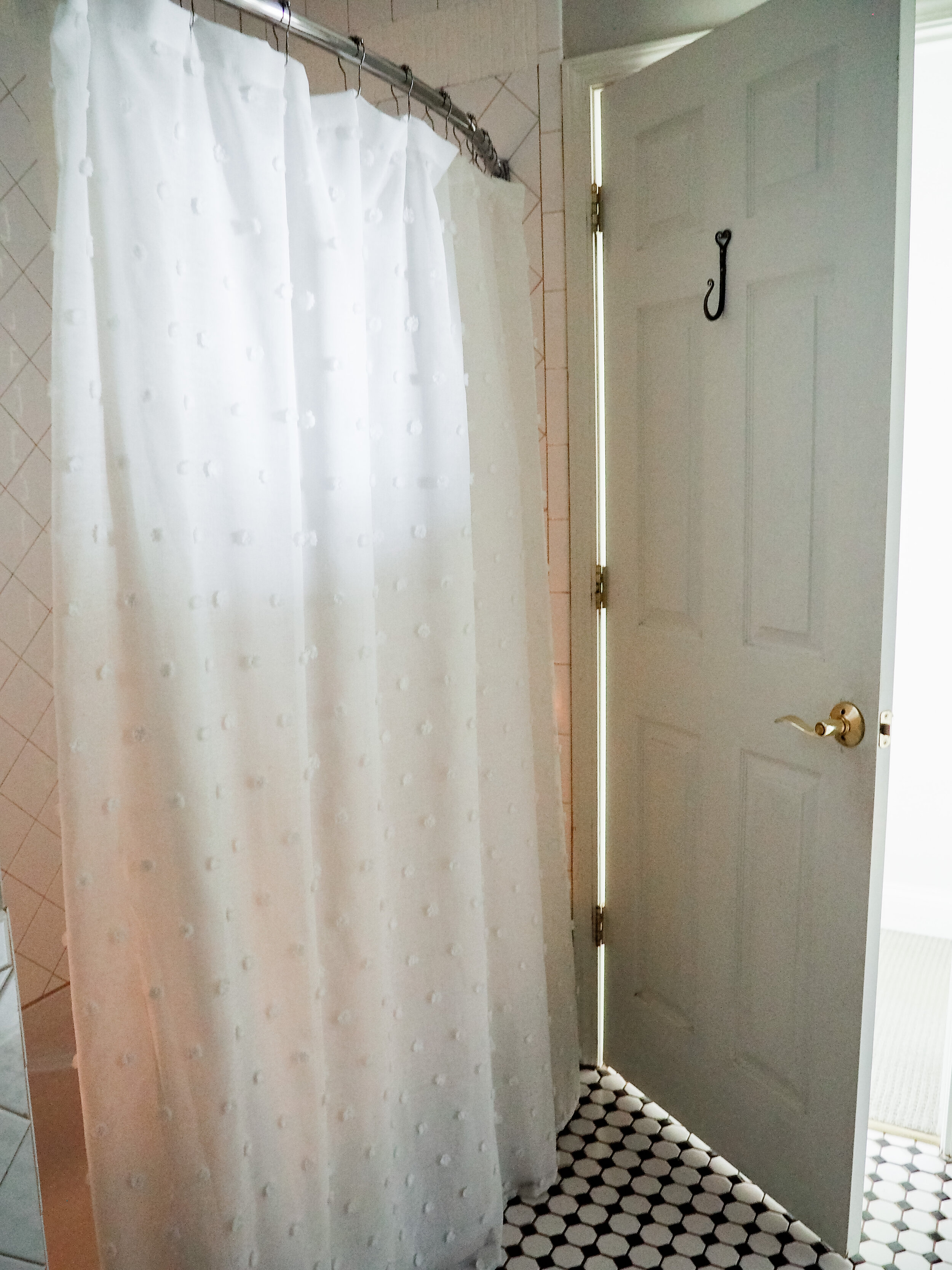 A cute and fresh shower curtain