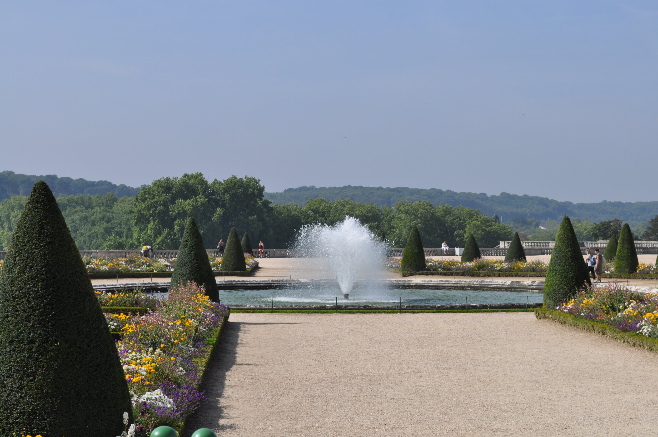 Fountain and surrounding parterres at Versailles