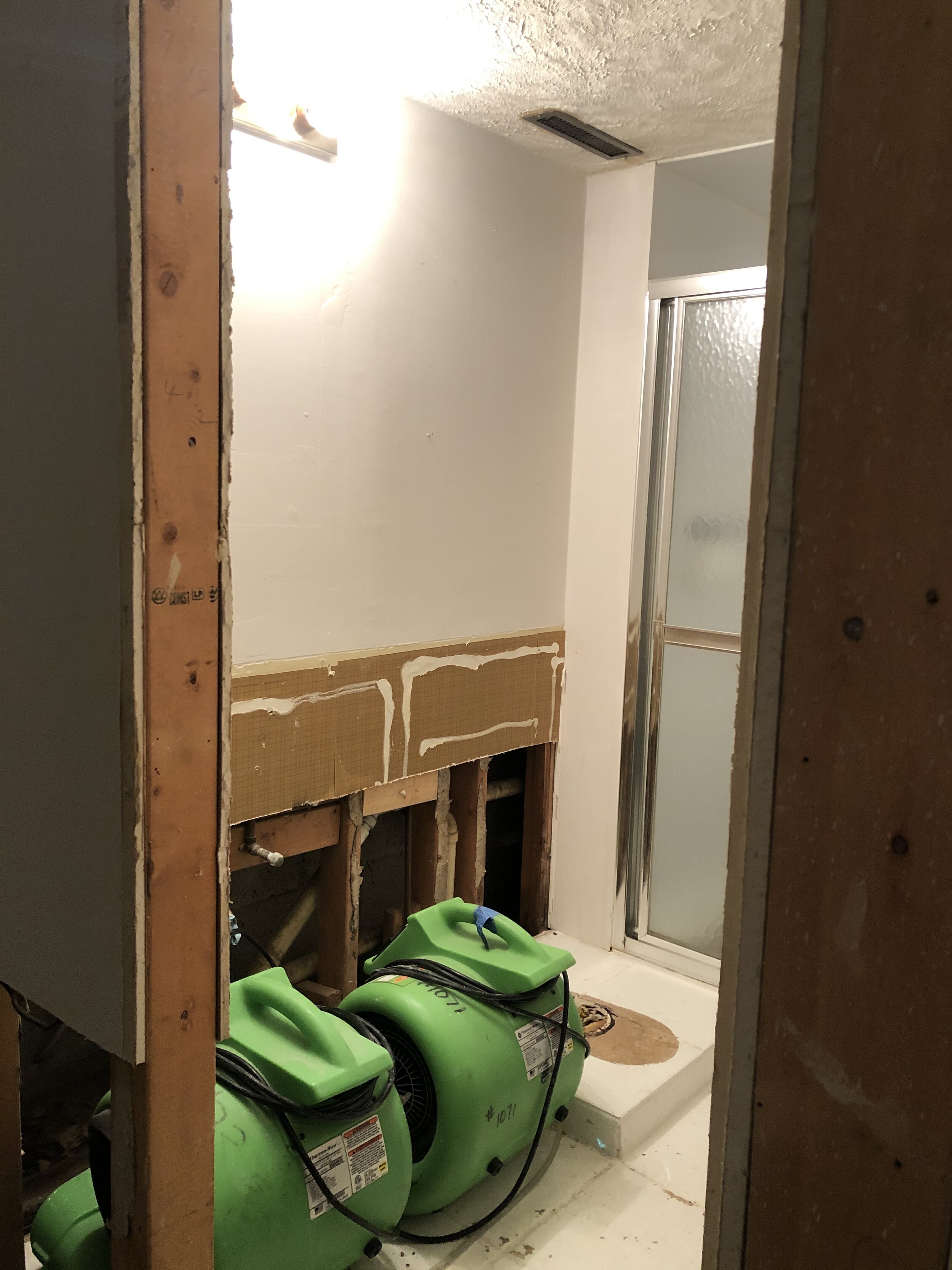 Bathroom under construction