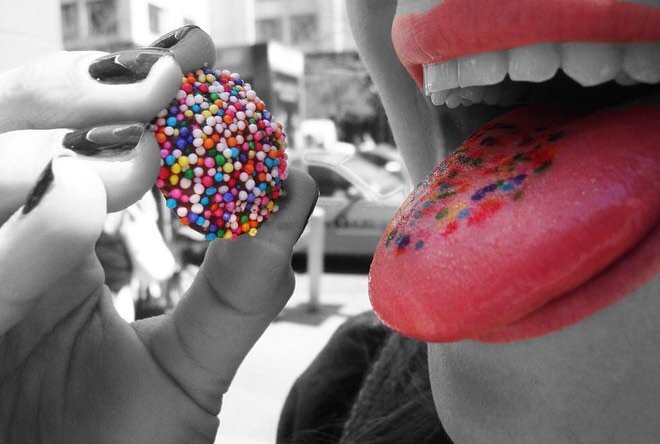 On a street corner in NYC about 1 billion years ago, my sister put a rainbow snowcap on her tongue and turned to show me. I thought it was the coolest thing I&rsquo;d ever seen (maybe needed to get out more) and I didn&rsquo;t let her close her mouth