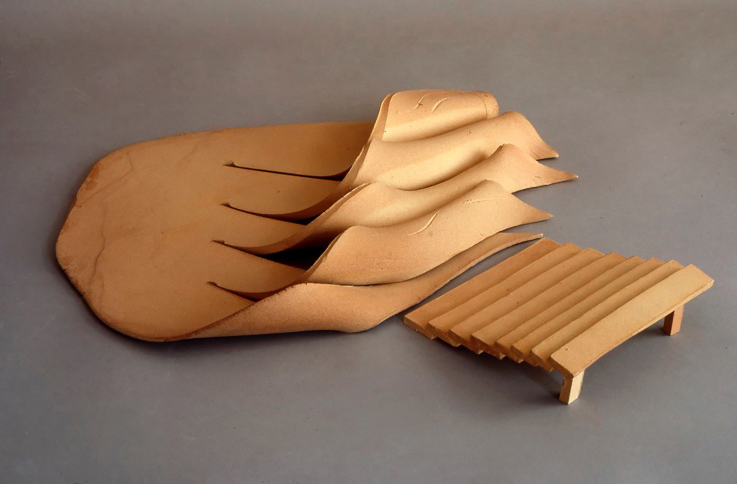 #5; 17" x 22" x 4" Clay, 1981