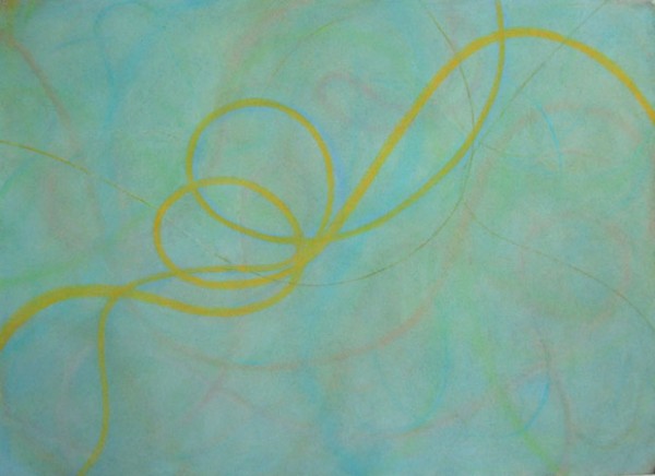 Yellow Runs Through , 29 x 41 inches, Pastel on Paper, 2007