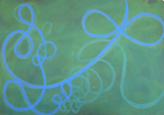 Undertow , 27 x 39 inches, Pastel on Paper, 2008