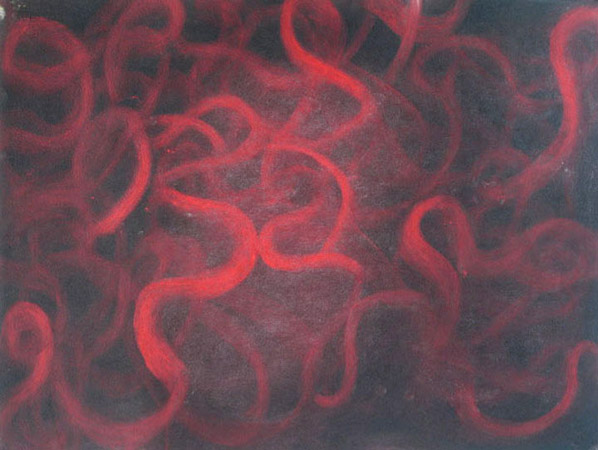 Heart to Heart , 19 x 25 inches, Pastel on Paper, 2008