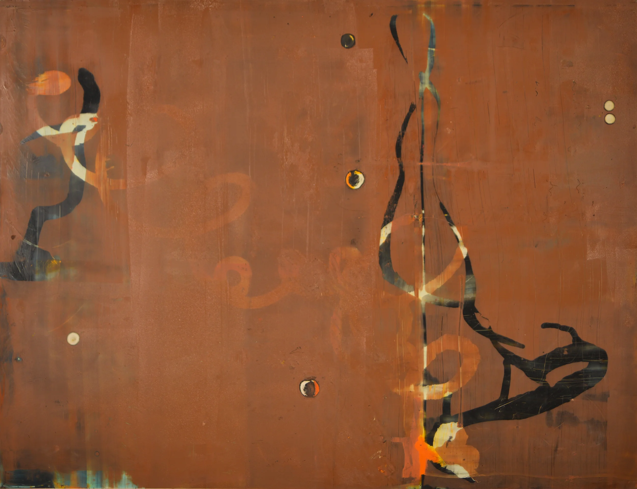 Pentimento #14, 20” x 26”, oil on paper
