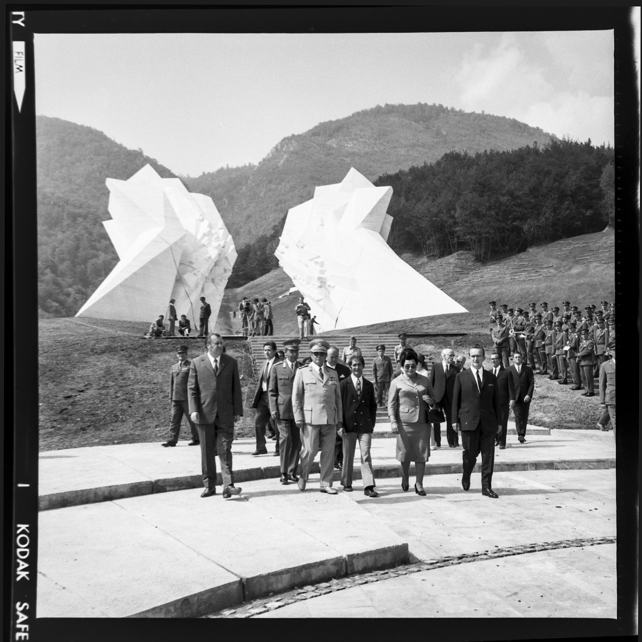 Tito vid invigningen av monumentet Sutjeska iTjentište, Bosnien. 5 september 1971. Foto: Museet över Jugoslaviens historia.
