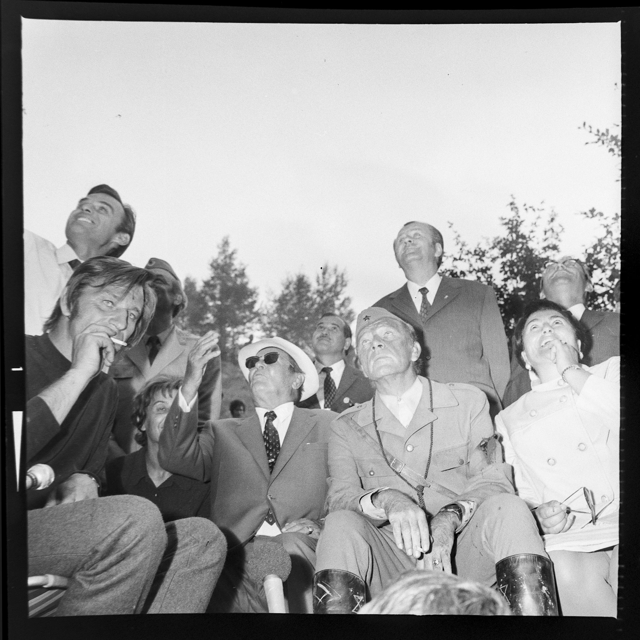 Tito med Richard Burton vid inspelningen av filmen Sutjeska, 5 september 1971. Foto: Museet över Jugoslaviens historia.