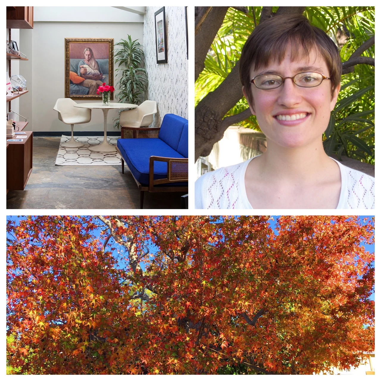 Upper left: The restorative waiting room at Dr. Gerber's office at GraceFull in Los Angeles (via GraceFull.com )