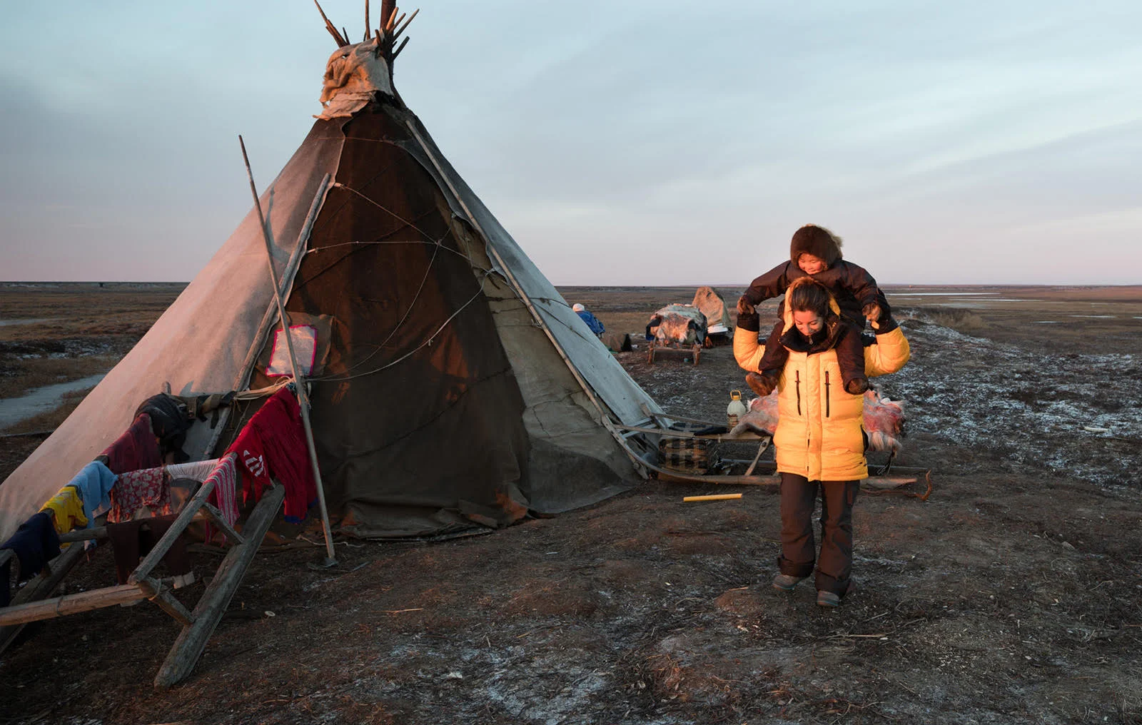 Photo: Alegra Ally , Wild Born Project . From “ Women at the End of the Land ” expedition to the Yamal Peninsula.