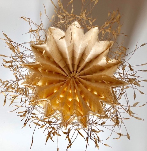 Winning piece at Arnold Grummer's second annual Paper Fest titled 'Harvest' by Melanie Terasaki