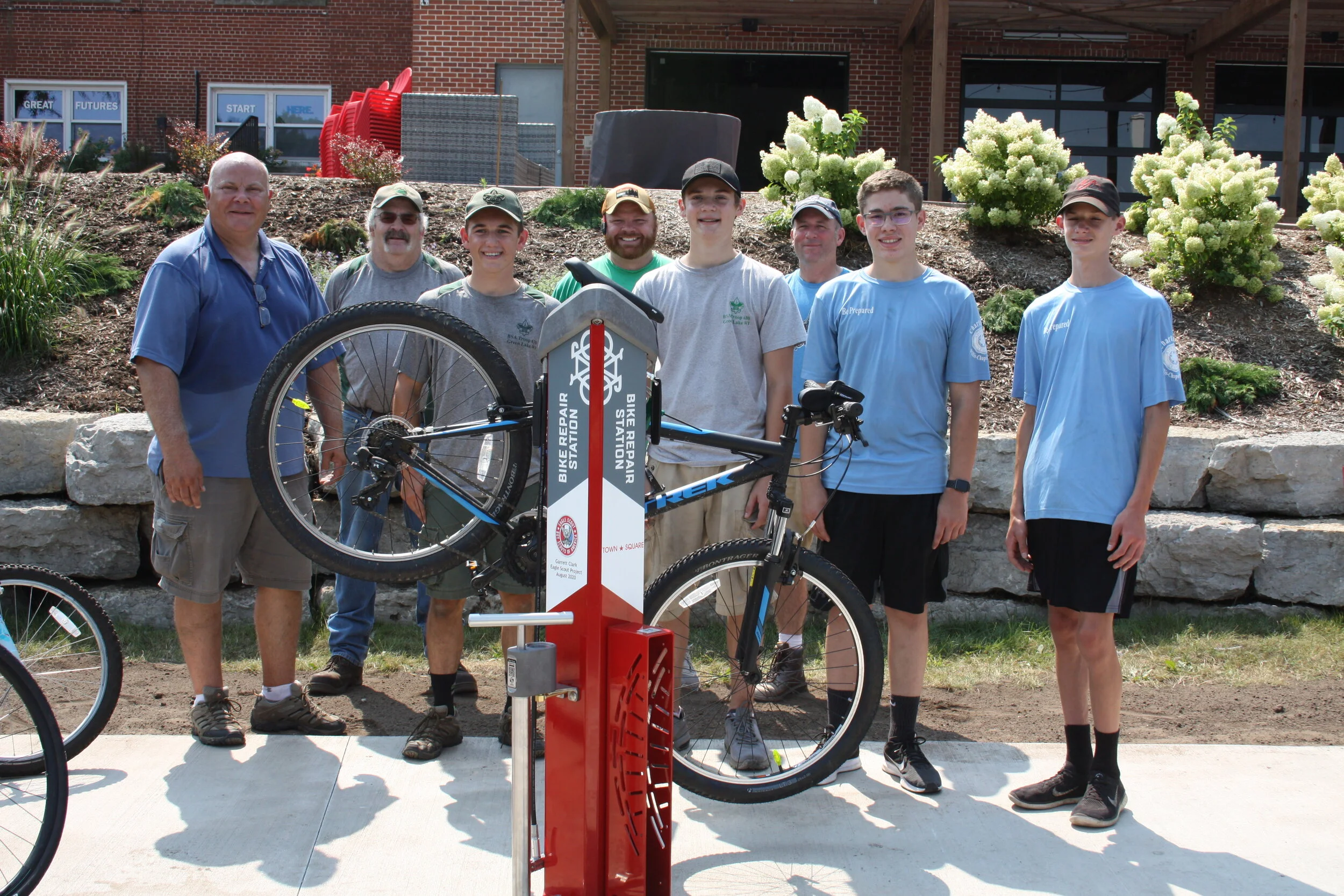 Trailhead and Bike Repair Station at Town Square! 