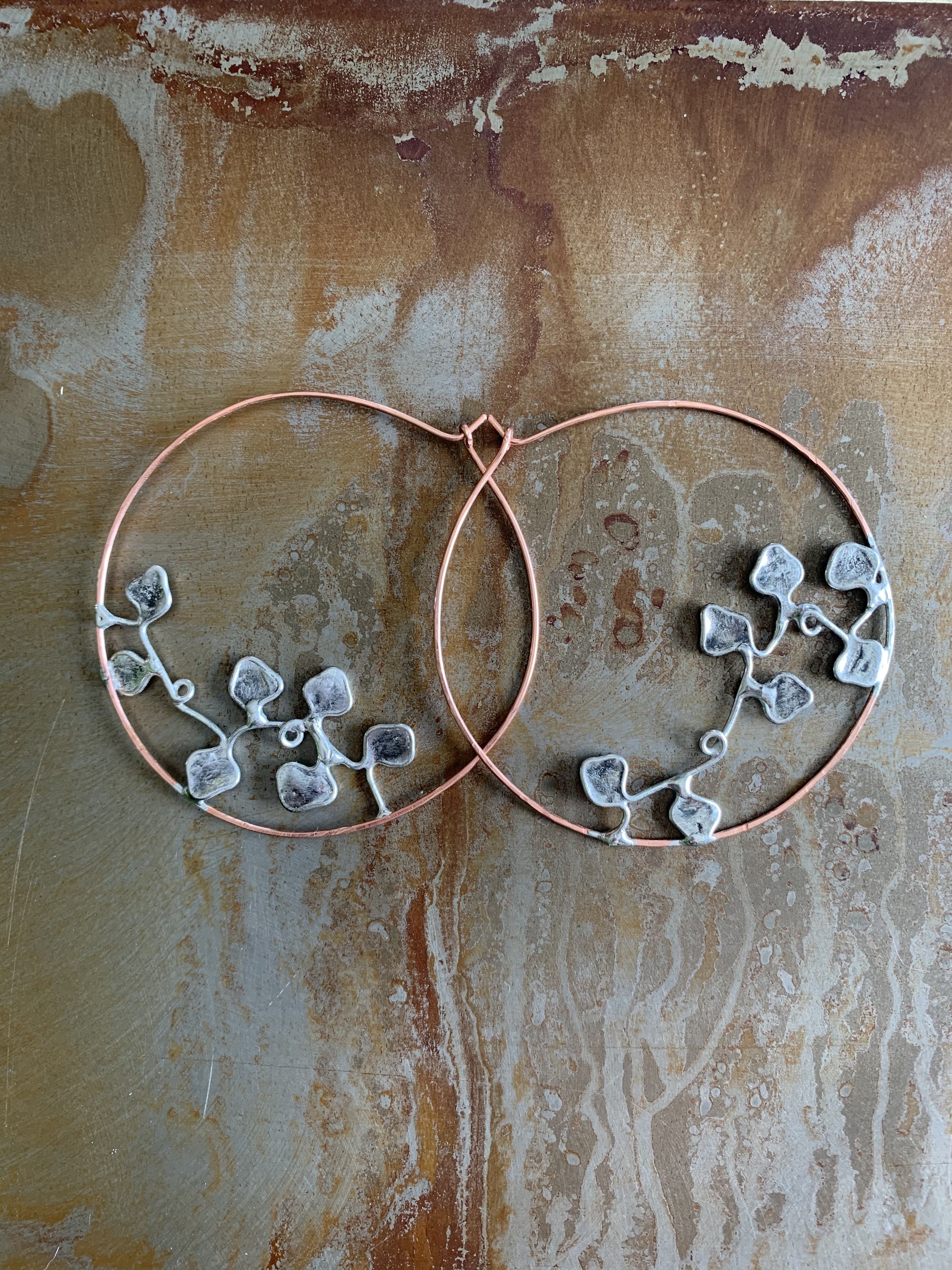 copper and silver large vine hoops2.JPG