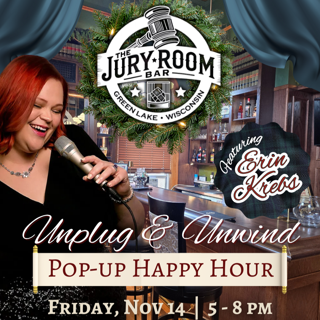 Unplug &amp; Unwind: Pop Up Happy Hour featuring Erin Krebs