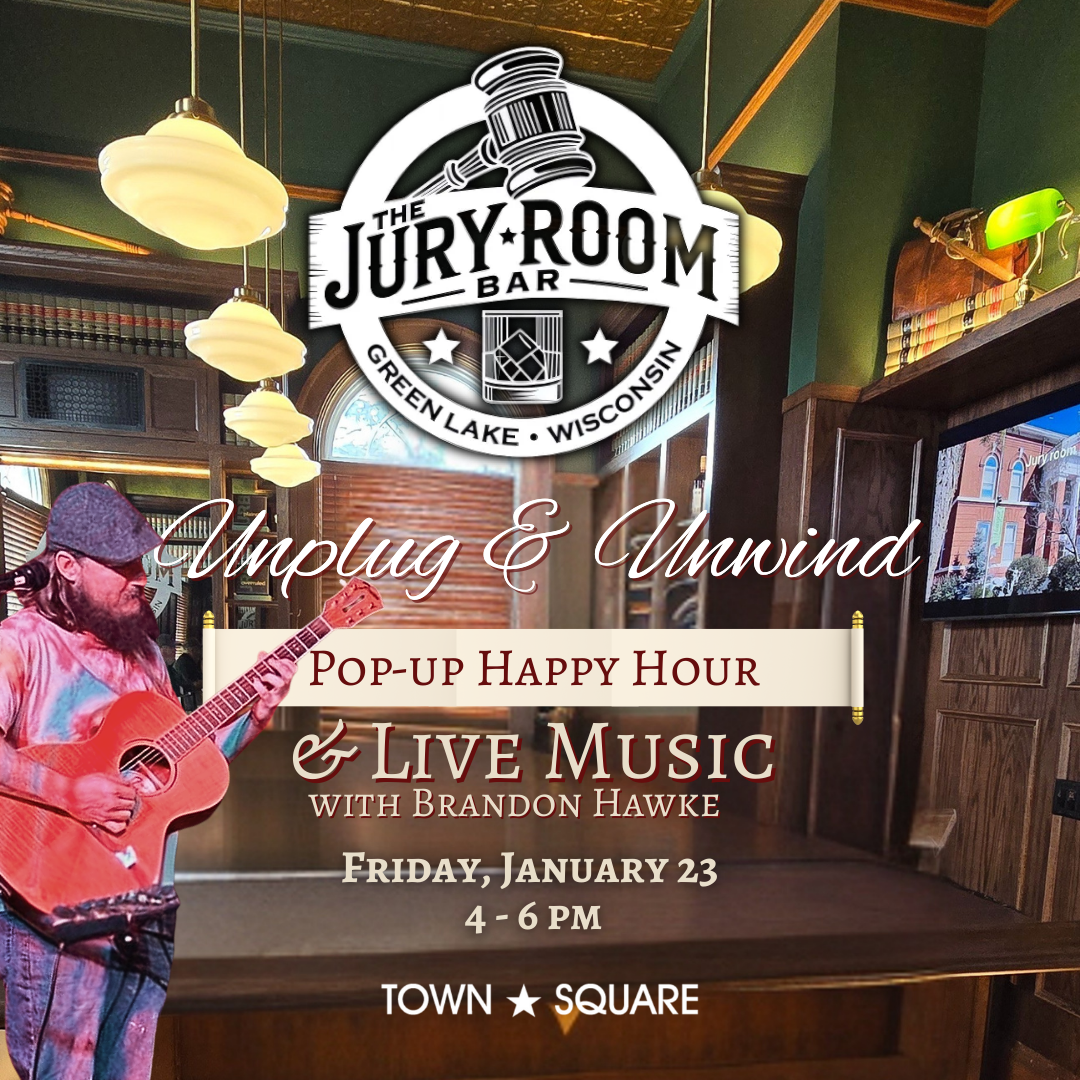 Unplug &amp; Unwind: Pop Up Happy Hour featuring Brandon Hawke