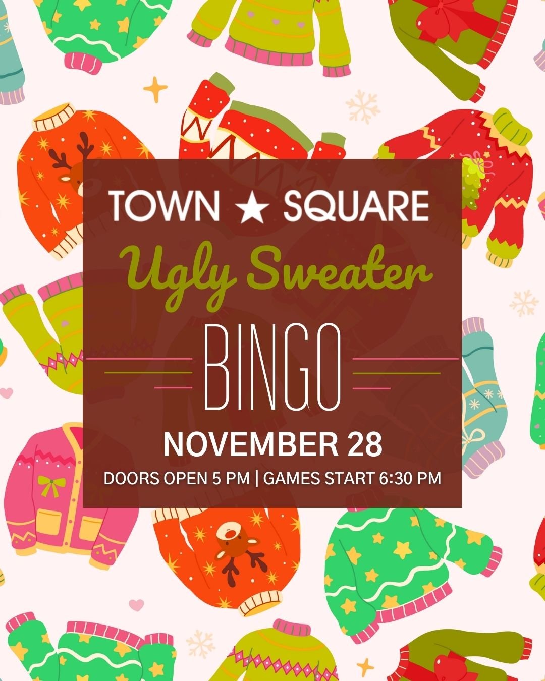 Ugly Sweater Bingo