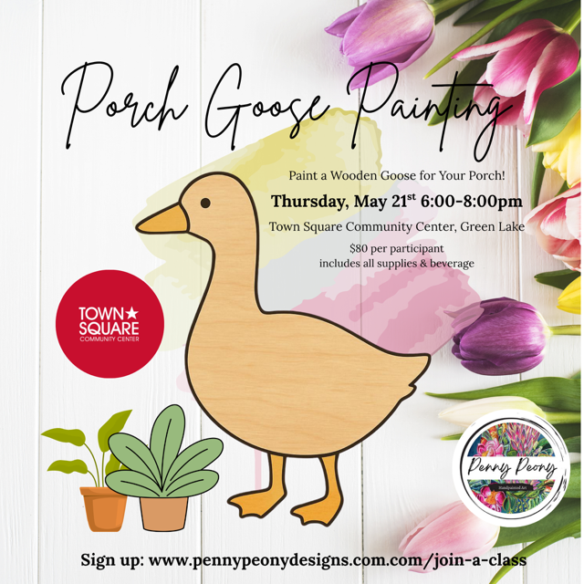 Porch Goose Painting