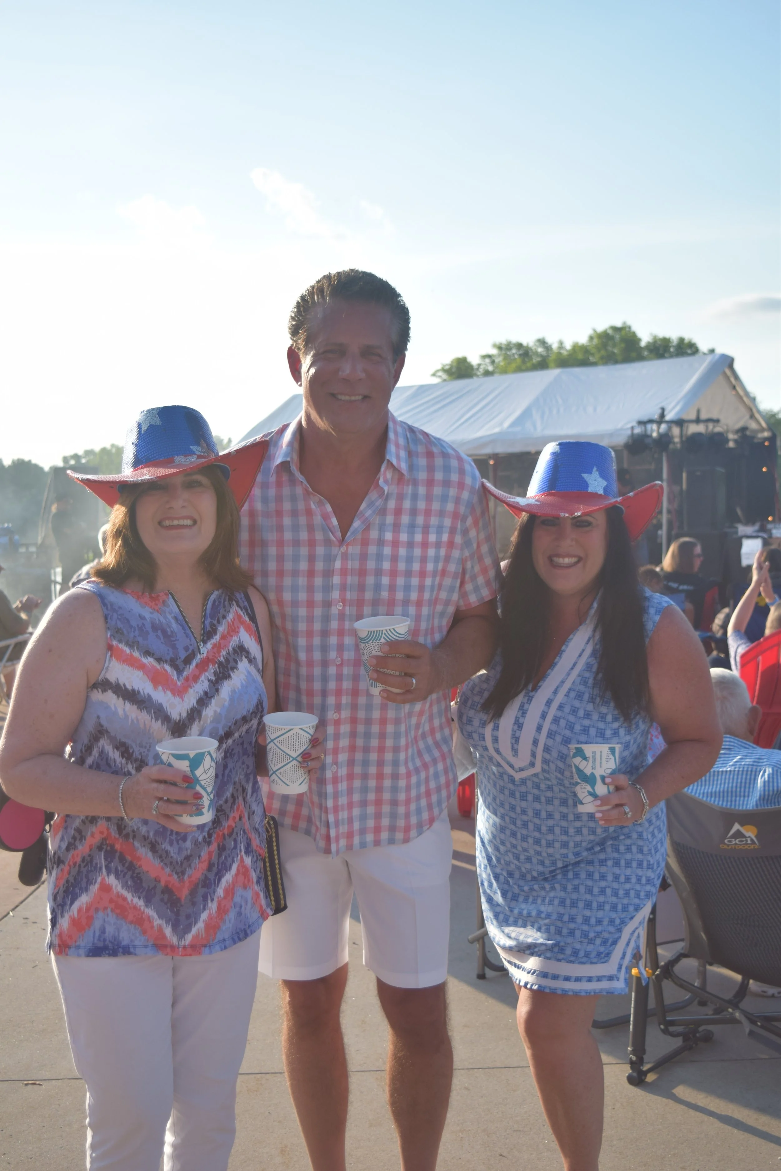 Party on the Pond 2026 cowboy hats.JPG