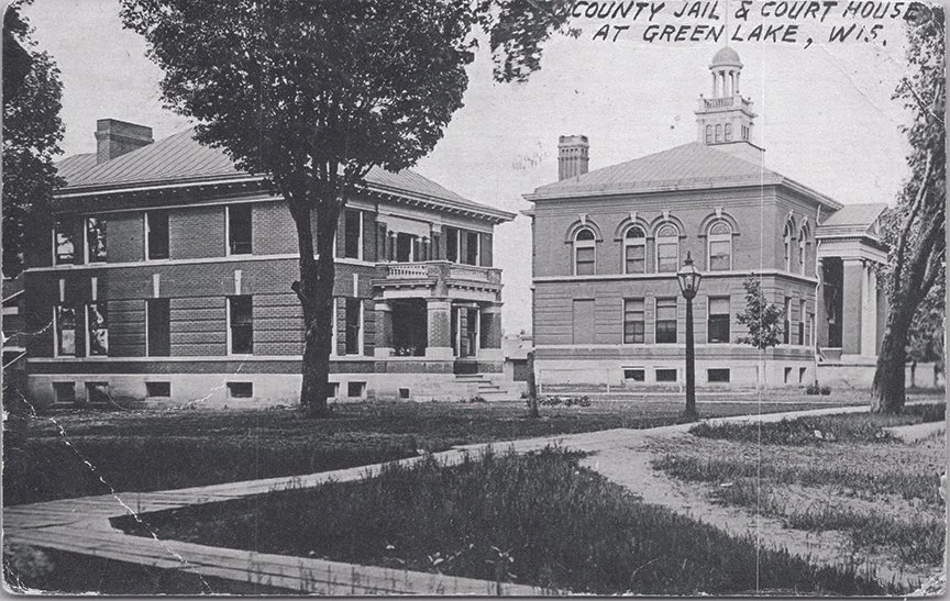A new county jail was constructed just west of the courthouse, creating a county government complex in the heart of Green Lake.
