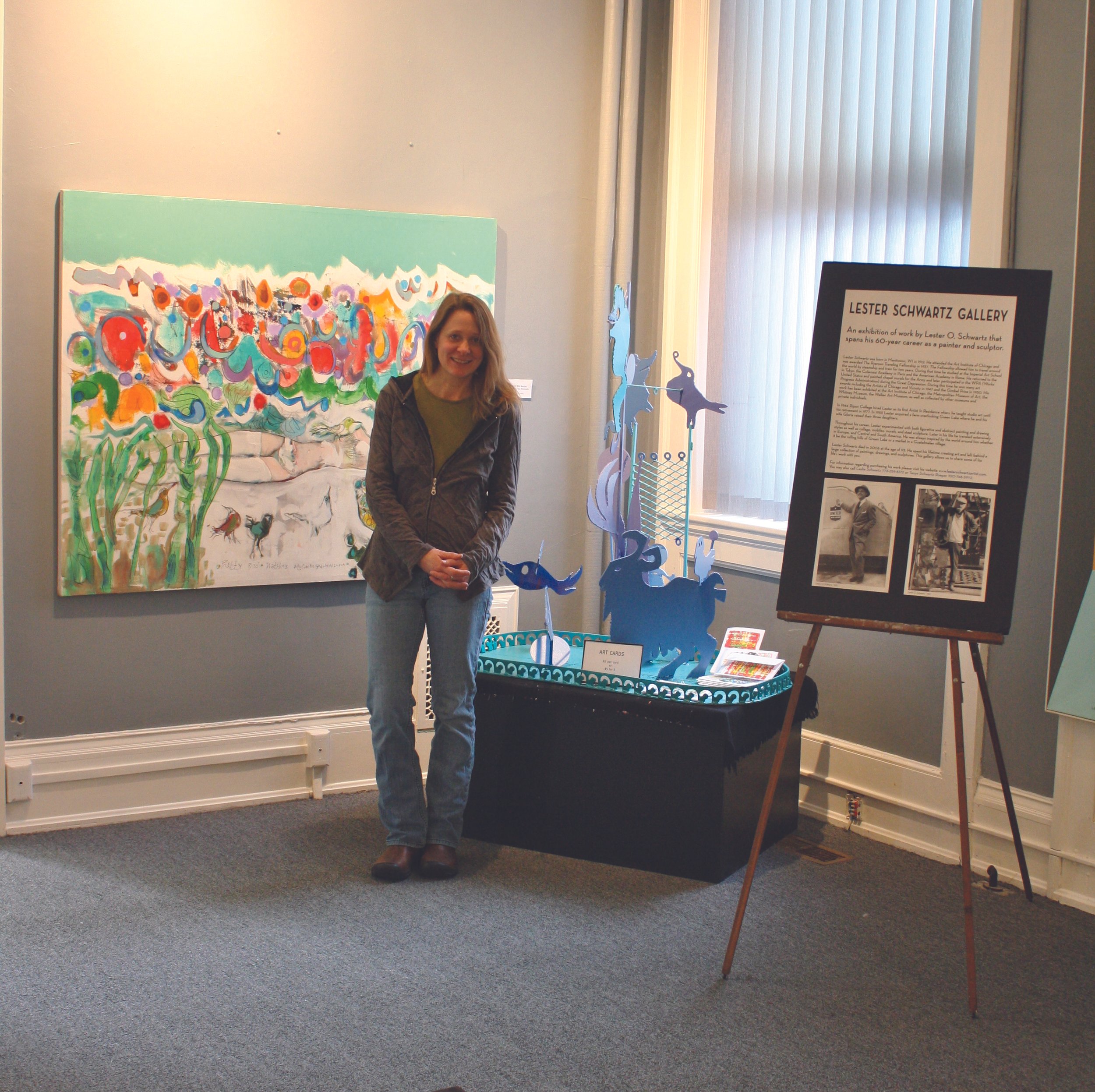 Town Square opened with the Lester Schwartz Gallery, bringing art into the former courthouse and establishing the building as a place for creativity and culture.