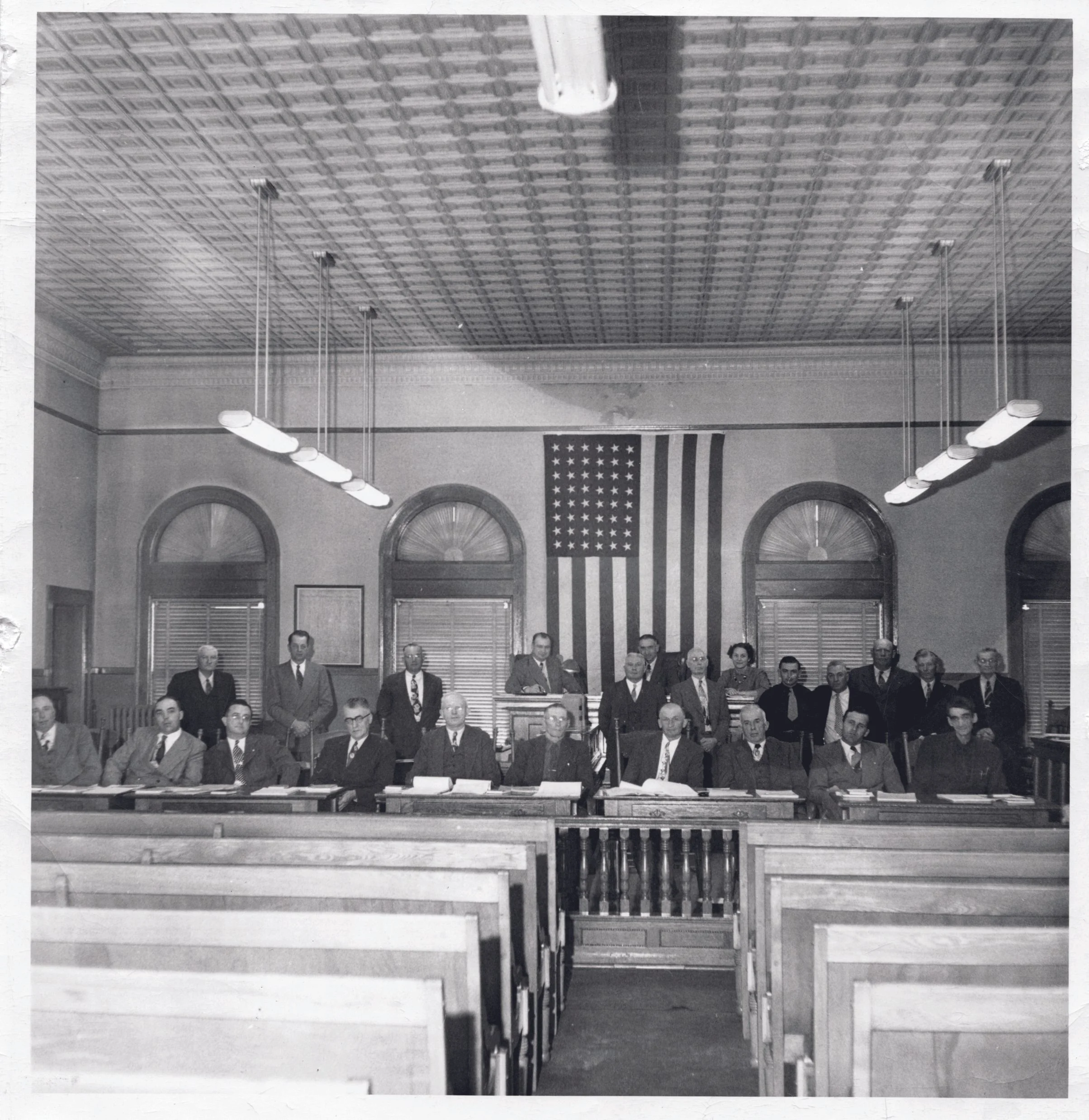 Court proceedings were among the many government functions that took place within the courthouse throughout the 20th century.