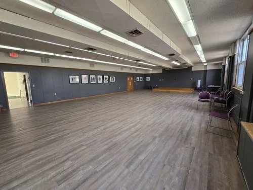 Studio A at Town Square Community Center, a spacious rental room for classes, meetings, and group activities in Green Lake.