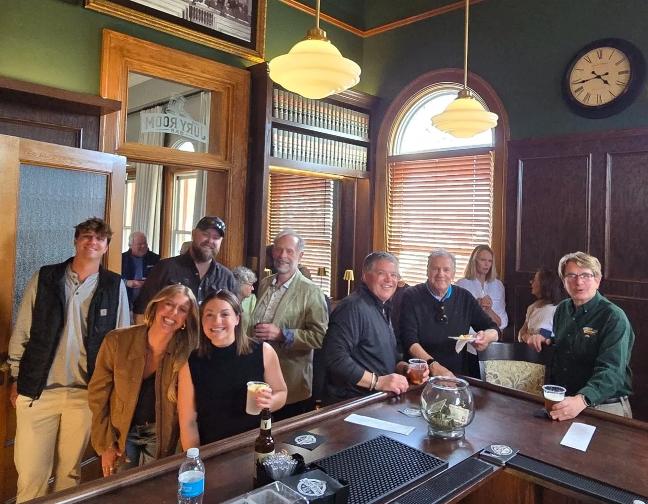 Joe and Darlene Holik helped transform the former Jury Room into the Jury Room Bar, giving new life to another space from the building’s courthouse days.