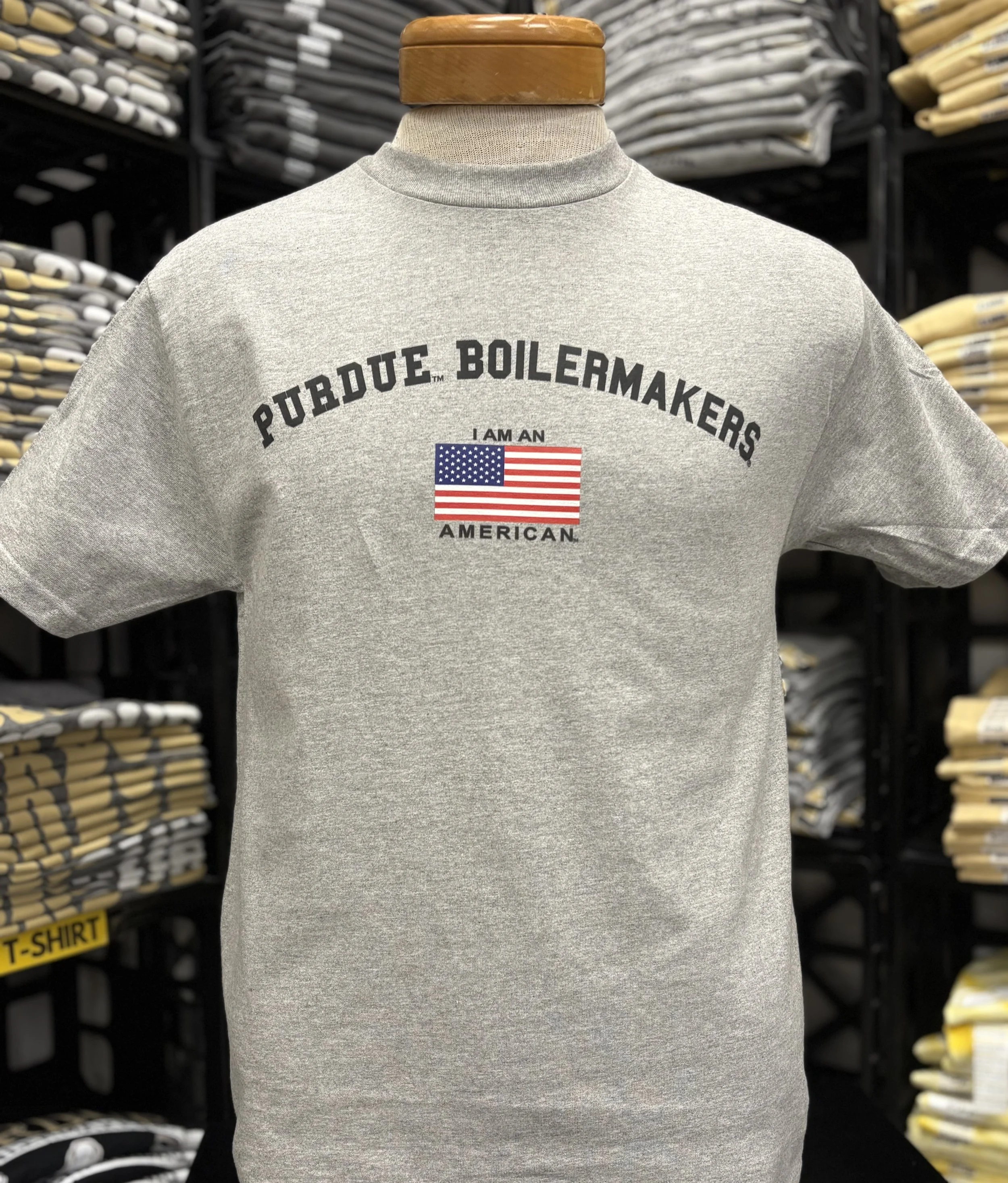 Purdue Boilermakers American Flag T Shirt