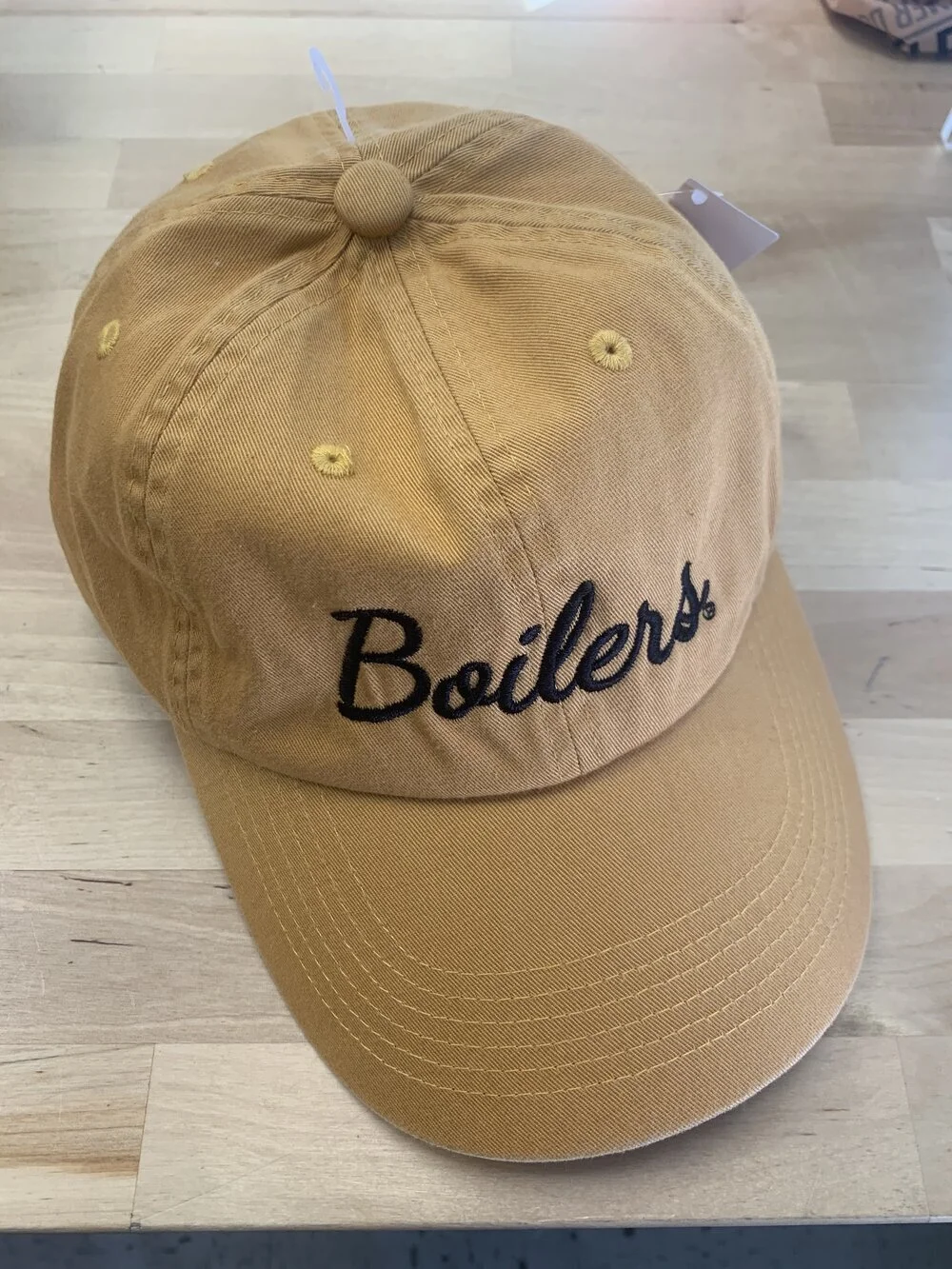 Script Purdue and Boilers Adjustable Hat